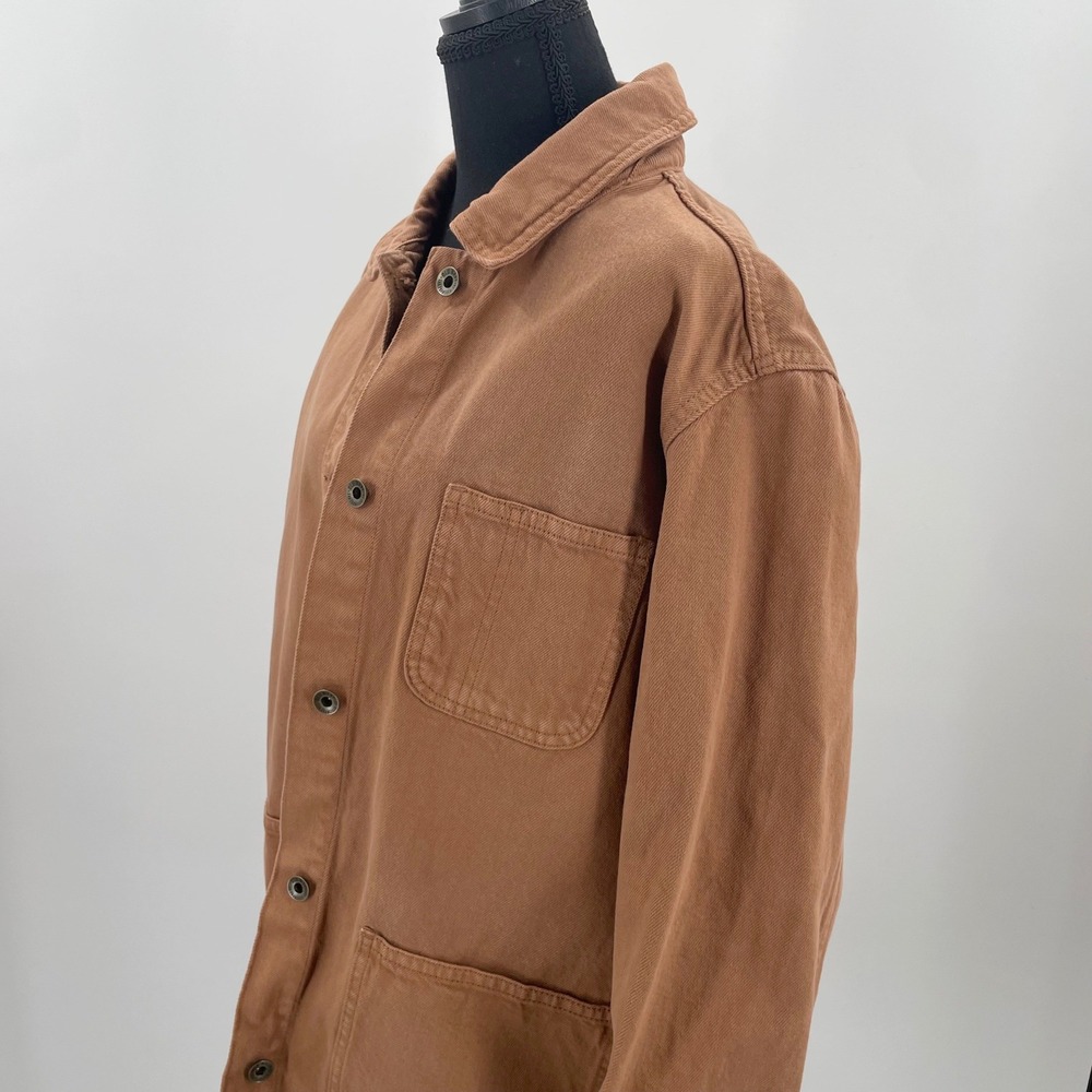 Old Navy Workwear Shack Jacket Miners Gold Cotton Canvas Chore Coat Large 821523 - Picture 3 of 11